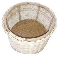 Wooden Wicker Basket, Color : Natural