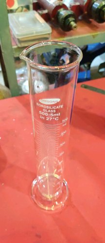 Glass Measuring Cylinder, Color : Transparent