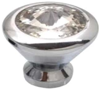 Brass Crystal Rajwadi Knob