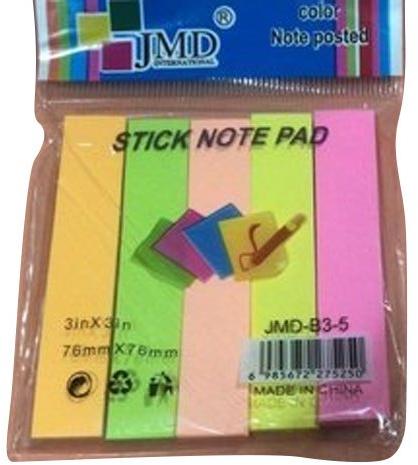 Paper Sticky Note Pad, Color : Multicolor