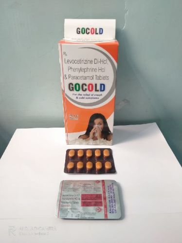 Gocold Phenylphrine,levocetirizine Di Hcl,paracetamol Tablets