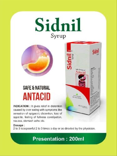 ECOVEDA HERBALS Sidnil Syrup, Shelf Life : 5 Year