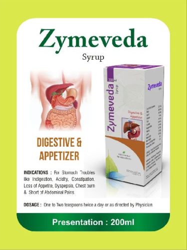 ECOVEDA HERBALS Zymeveda Syrup, Shelf Life : 5 Year