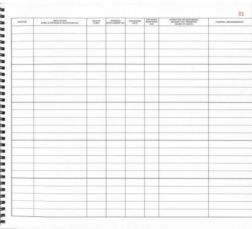 Admission and Discharge Register, Color : White