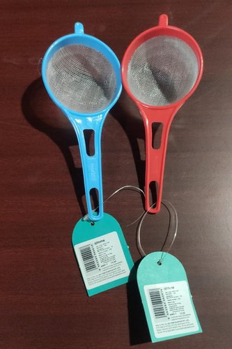 6.5 Cm Alltime Plastic Tea Strainer, Color : Aqua Blue Red