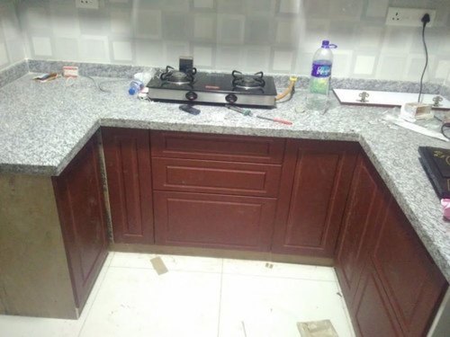 Wooden U Shaped Modular Kitchen