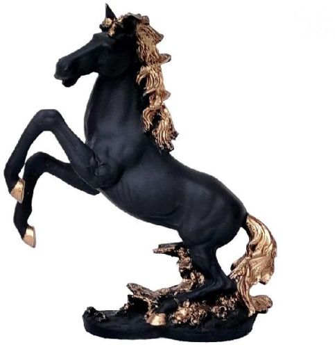 Poly Resin Black Horse Statue