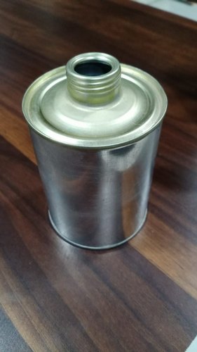 Plain Tin Oil Can, Shape : Round