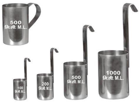 Stainless Steel SS Milk Measure Sets, For DAIRY