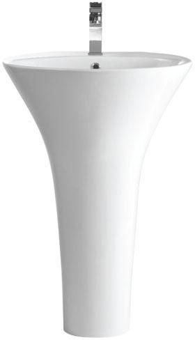 Rectangular Polished Ceramic One Piece Wash Basin, For Home, Hotel, Style : Modern