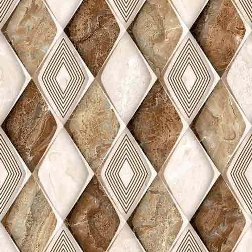 Square Ceramic Polished Vitrified Wall Tiles, For Construction, Size : Standard