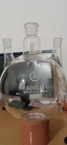 5000ml 4 Neck Flask, For Lab Use