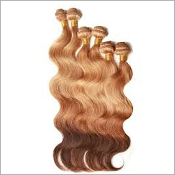 Light Brown Weft Hair, For Parlour, Personal, Style : Wavy