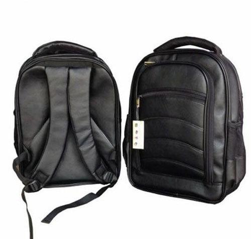 Plain Leather Black Medical Representative Backpack, Size : 12x10inch, 14x12inch, 16x14inch, 18x14inch
