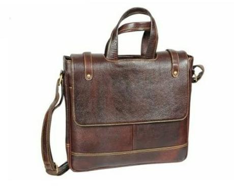 Plain Stylish Office Leather Bag, Feature : Attractive Design, Complete Finishing, Shiny Look