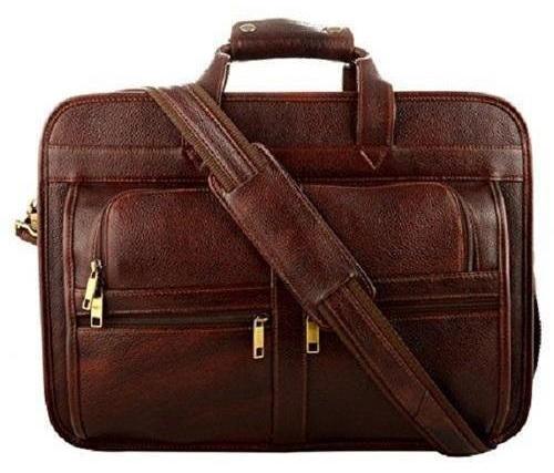 Plain Tan Leather Office Bag, Feature : Attractive Design, Complete Finishing, Shiny Look