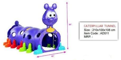 Plastic Caterpillar Tunnel, Size : 210 X 100 X 108 Cm