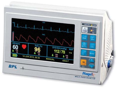 Multipara Monitor-BPL Magna, For Hospital, Color : White