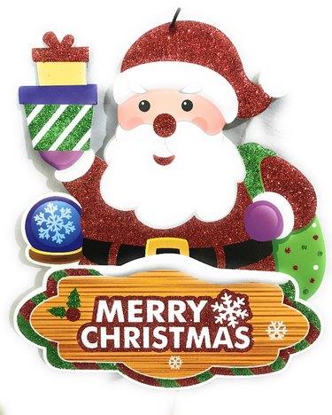 Printed PVC Christmas Santa Poster, Size : 0.9 Feet