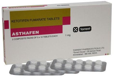 Ketotifen Fumarate Tablets, Packaging Type : Box