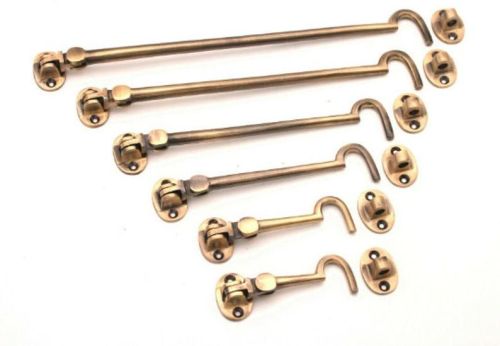 J Type Shped Polished Brass Cabin Hooks, Color : Golden