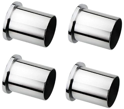 Round Polished Stainless Steel Curtain End Brackets, Color : Silver