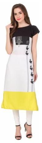 SBF Printed CRAPE Ladies Kurtis, Size : All