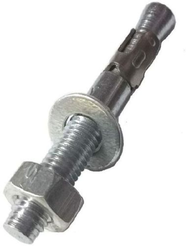 Mild Steel (MS) Polished Wedge Anchor, Color : Silver