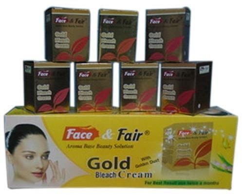 Gold Bleach Cream, Packaging Size : 43gm