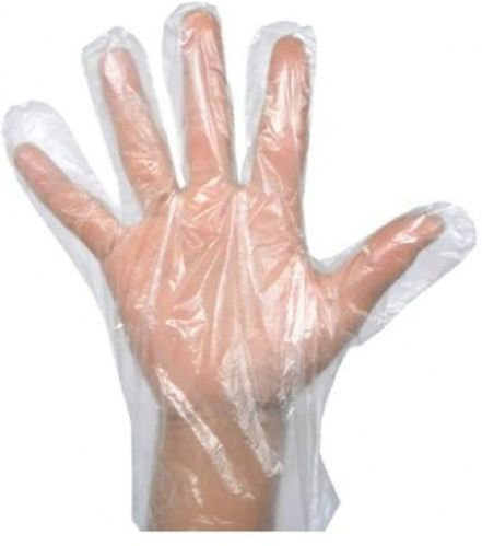 Plastic Hand Gloves, For Examination, Food Service, Light Industry, Size : Standard