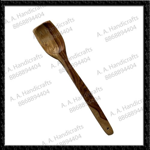 A.A HANDICRAFTS Wooden Sheesham Wood Spoon, Size : 12 Inch