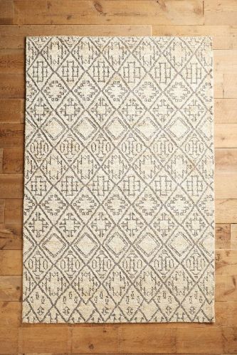 Hand Knotted Woolen Geomatric Design Carpet, For Home, Office, Hotel, Size : 2 X 3, 4 X 6, 5 X 8