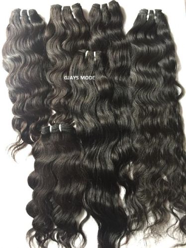RAW INDIAN WAVY HUMAN HAIR EXTENSION, For Parlour, Feature : Comfortable, Easy Fit, Shiny Look, Skin Friendly
