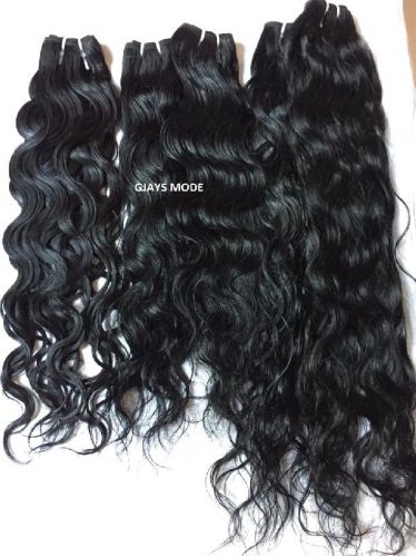 BEACH WAVY INDIAN HUMAN HAIR, For Parlour, Occasion : Casual Wear