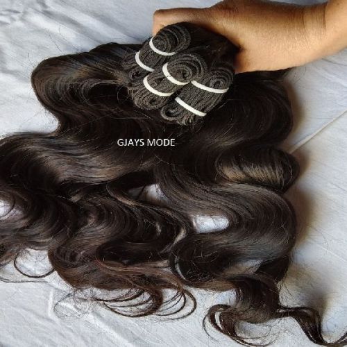 Human Hair RAW UNPROCESSED INDIAN BODYWAVE, For Parlour, Personal, Style : Curly, Straight, Wavy