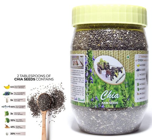 Desi Khajana Organic Chia Seeds, Packaging Size : 200g