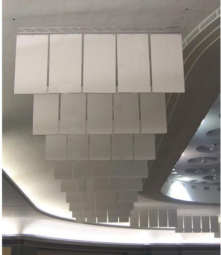 100% Polyester Fibre Acoustic Hanging Baffles, For Gymnasium, Hall