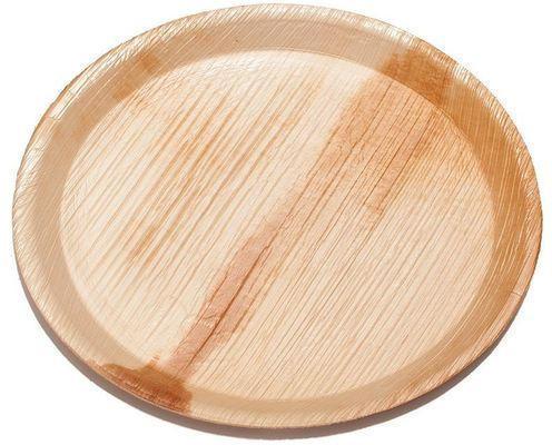Areca Leaf Plain Round Plate, For Serving Food, Feature : Biodegradable, Disposable, Light Weight