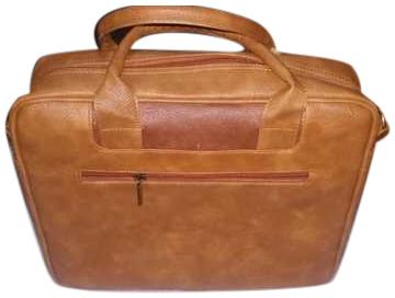 Leather Office Bag, Color : Brown