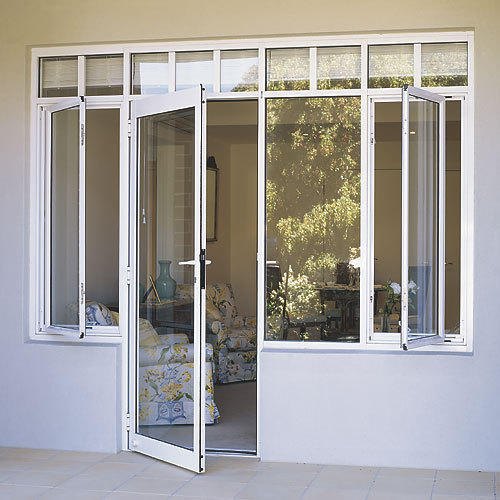 UPVC Hinged Door, Frame Color : White