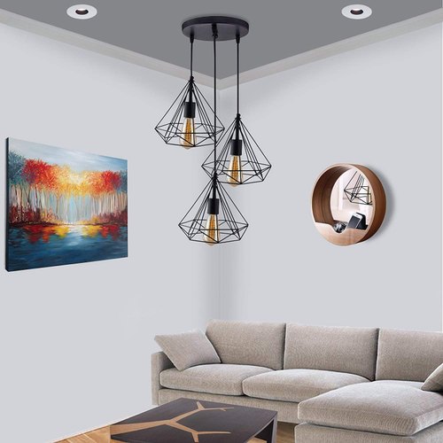 Pradhuman Iron Wire Ceiling Lamp