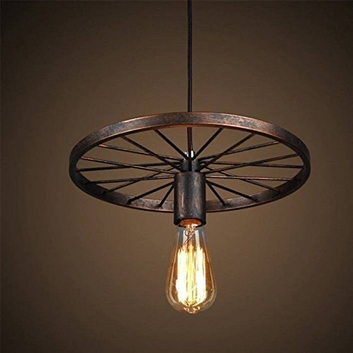 Pradhuman Iron Wheel Ceiling Lamp