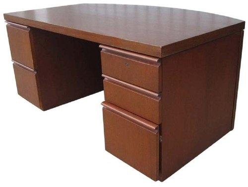 Rectangular Wooden Office Table, Color : Brown