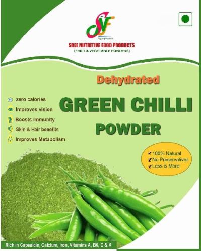 Green chili powder, Packaging Size : 500g to 25kg