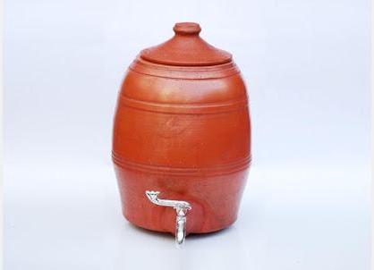Clay Water Pot, Capacity : 10 Litre, 15 Litre