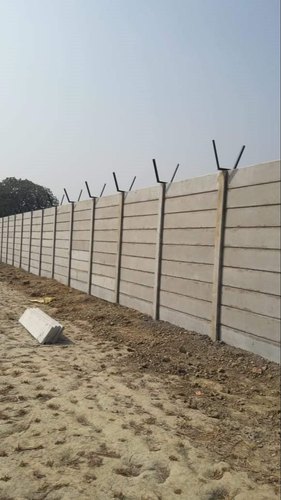 Prefab Build Readymade Concrete Boundary Wall, For Construction/Commercial, Color : Grey