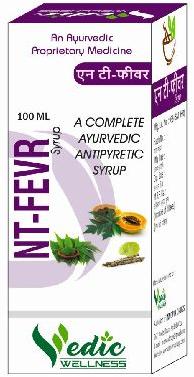 Vedic Wellness Herbal Anti Fever Syrup, Form : Liquid