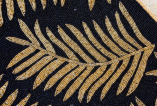 36.5X13 Inch Glass Beaded Table Runner, Size : 36.5X13inch