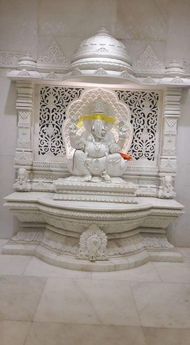 Polished Marble Mandir, For Home, Hotel, Offices, Feature : Good Quality, Shiny