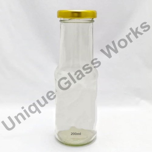 Round Juice Glass Bottle, Color : Transparent